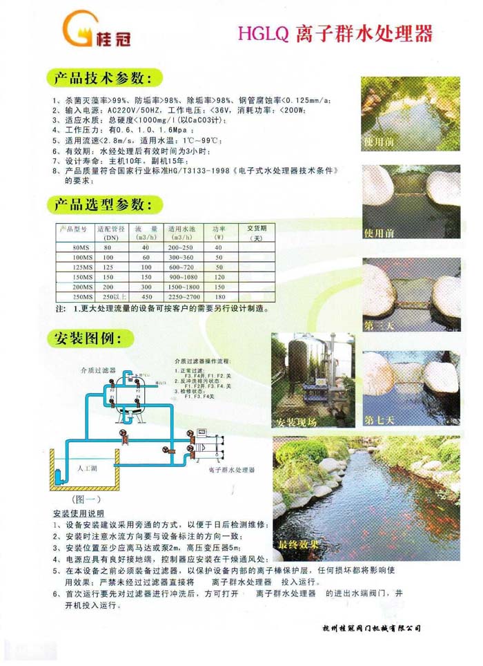 離子群水處理器（景觀水解決方案）